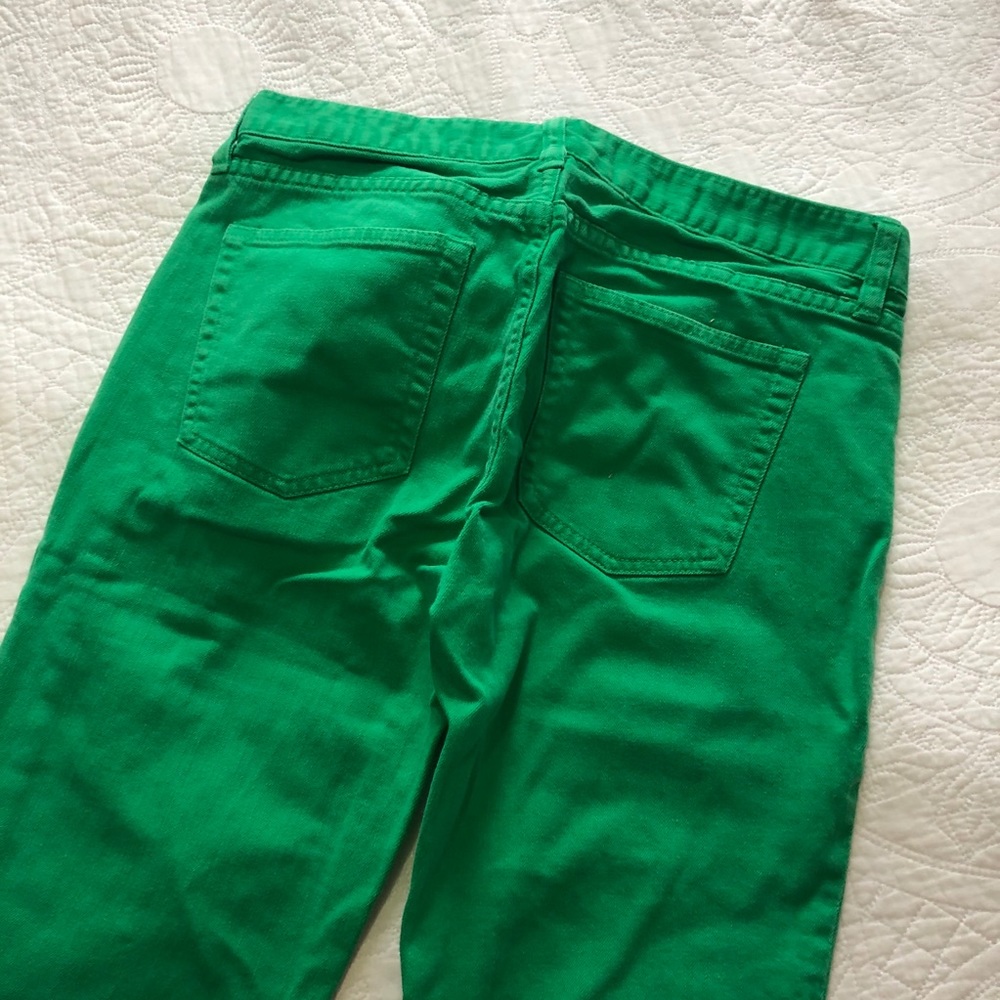 JCrew Bright Green Size 29 Matchstick Jeans Pants - Picture 7 of 9